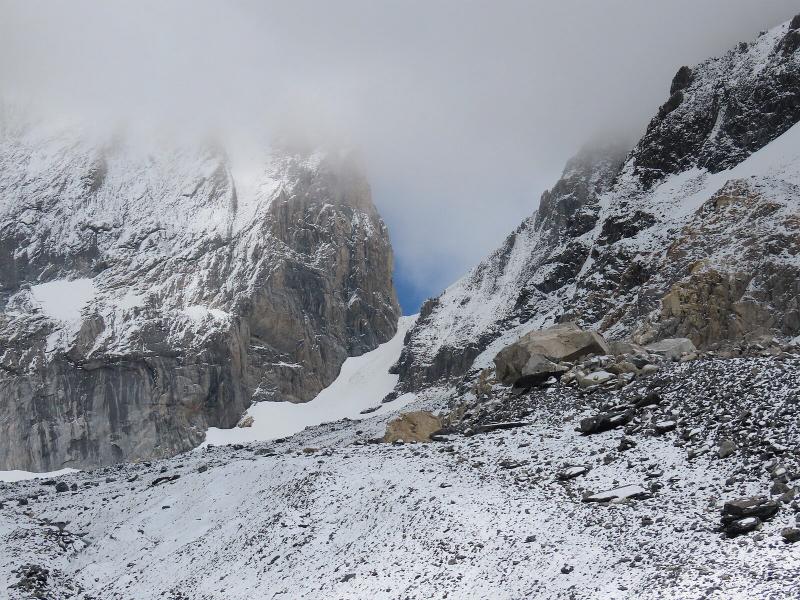 Le glacier de la Grande Casse, au-dessus du col